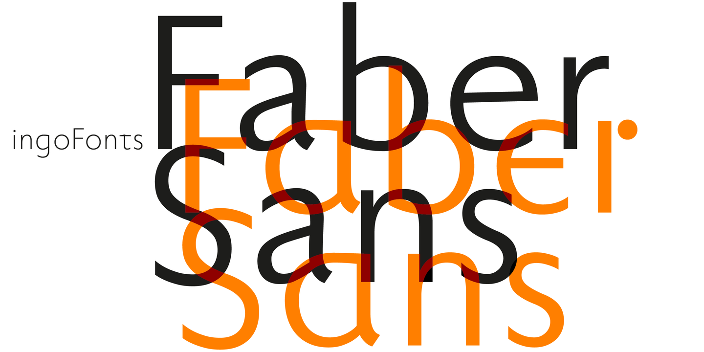 Example font Faber Sans Pro #1